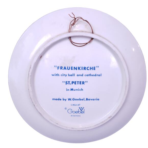 Vintage Goebel 1972 Munich Olympic Games Ceramic Plate “Metropolis With a Heart" - Picture 2 of 2